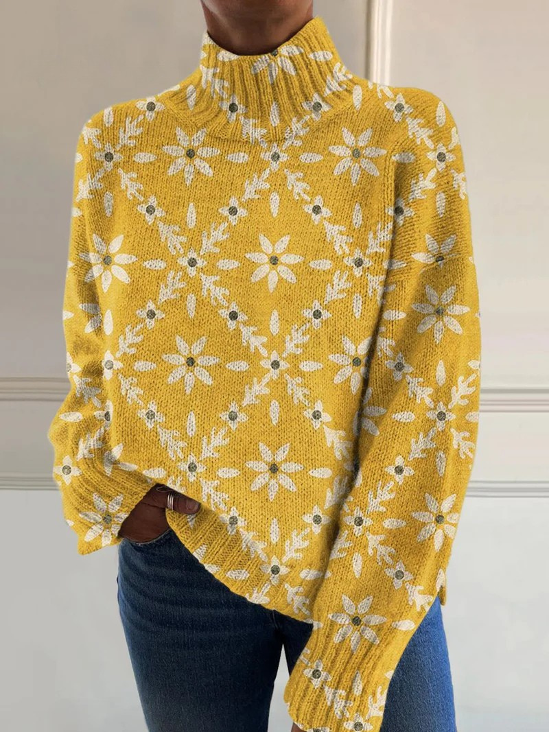 GRACE | VINTAGE COLOUR BLOCK FLORAL ART Bennet & Stone London