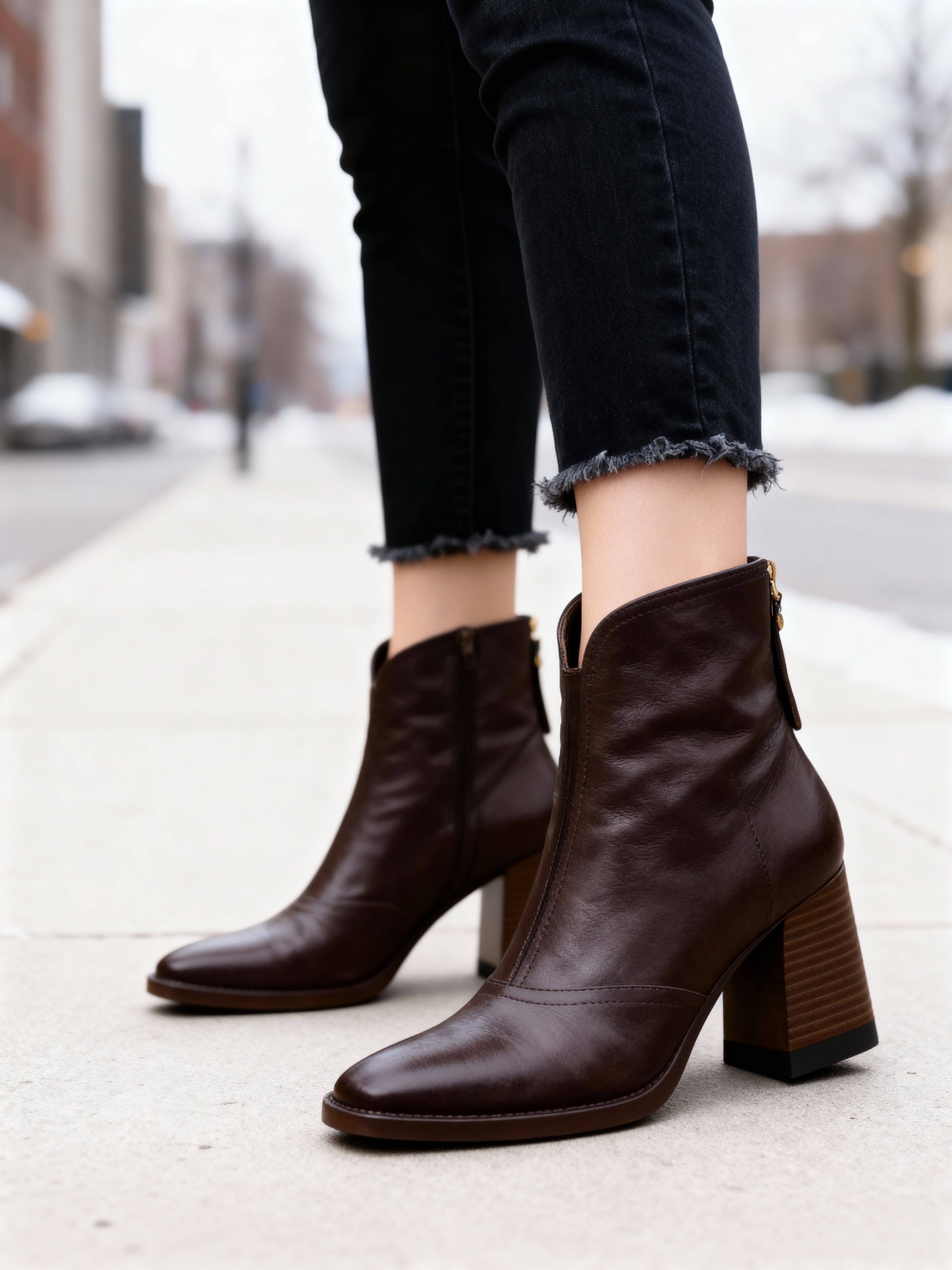 VIVIEN | ELEGANT HEELED ANKLE BOOTS Bennet & Stone London