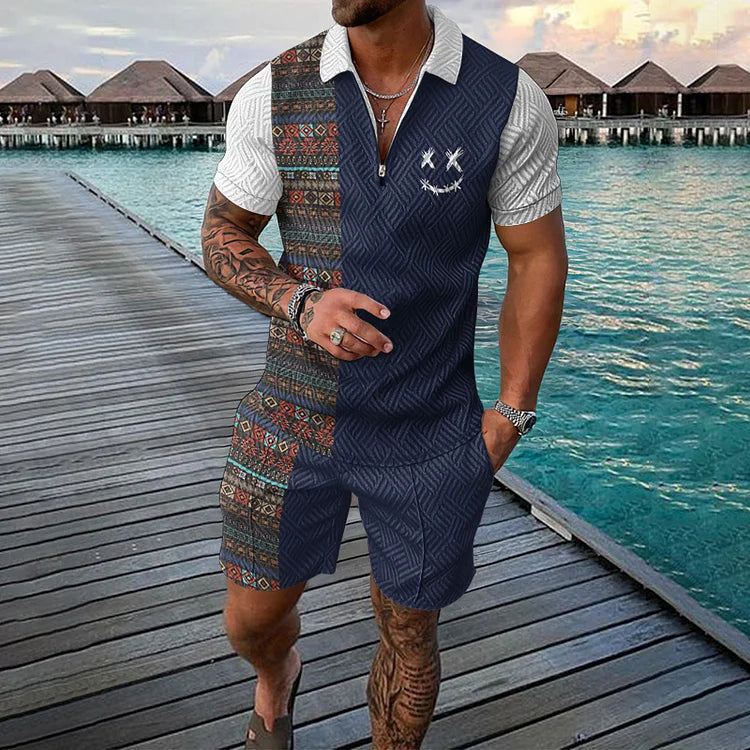 EMIL | TIME TRAVELER POLO SHIRT & SHORTS SET Bennet & Stone London