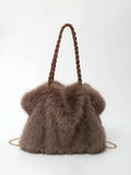 MADELEINE | PLUSH VELVET SHOULDER TOTE Bennet & Stone London