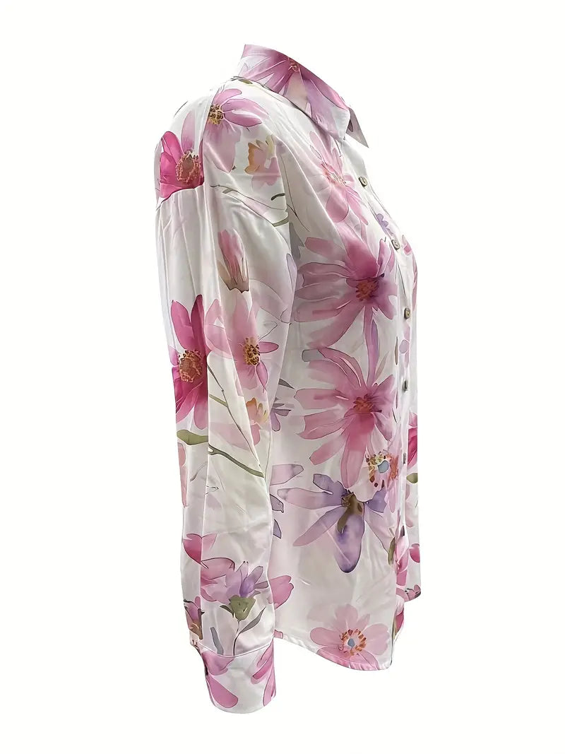 CELIA | LIGHTWEIGHT SUMMER FLORAL BLOUSE Bennet & Stone London