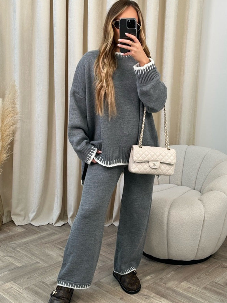 LILY | COZY CONTRAST KNIT CO-ORD Bennet & Stone London