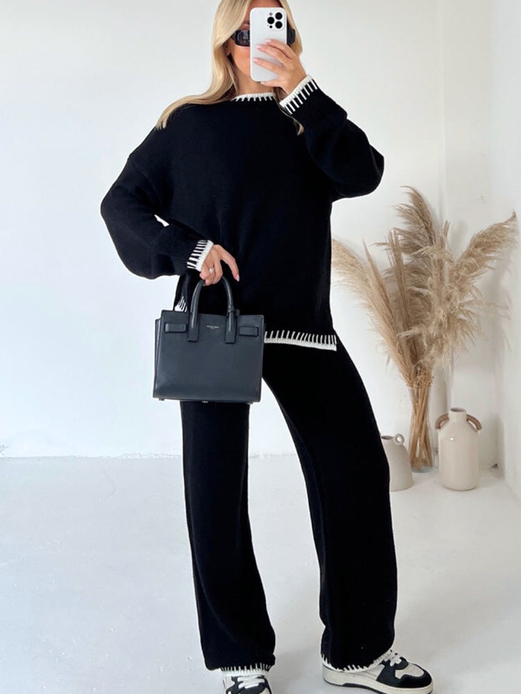 LILY | COZY CONTRAST KNIT CO-ORD Bennet & Stone London