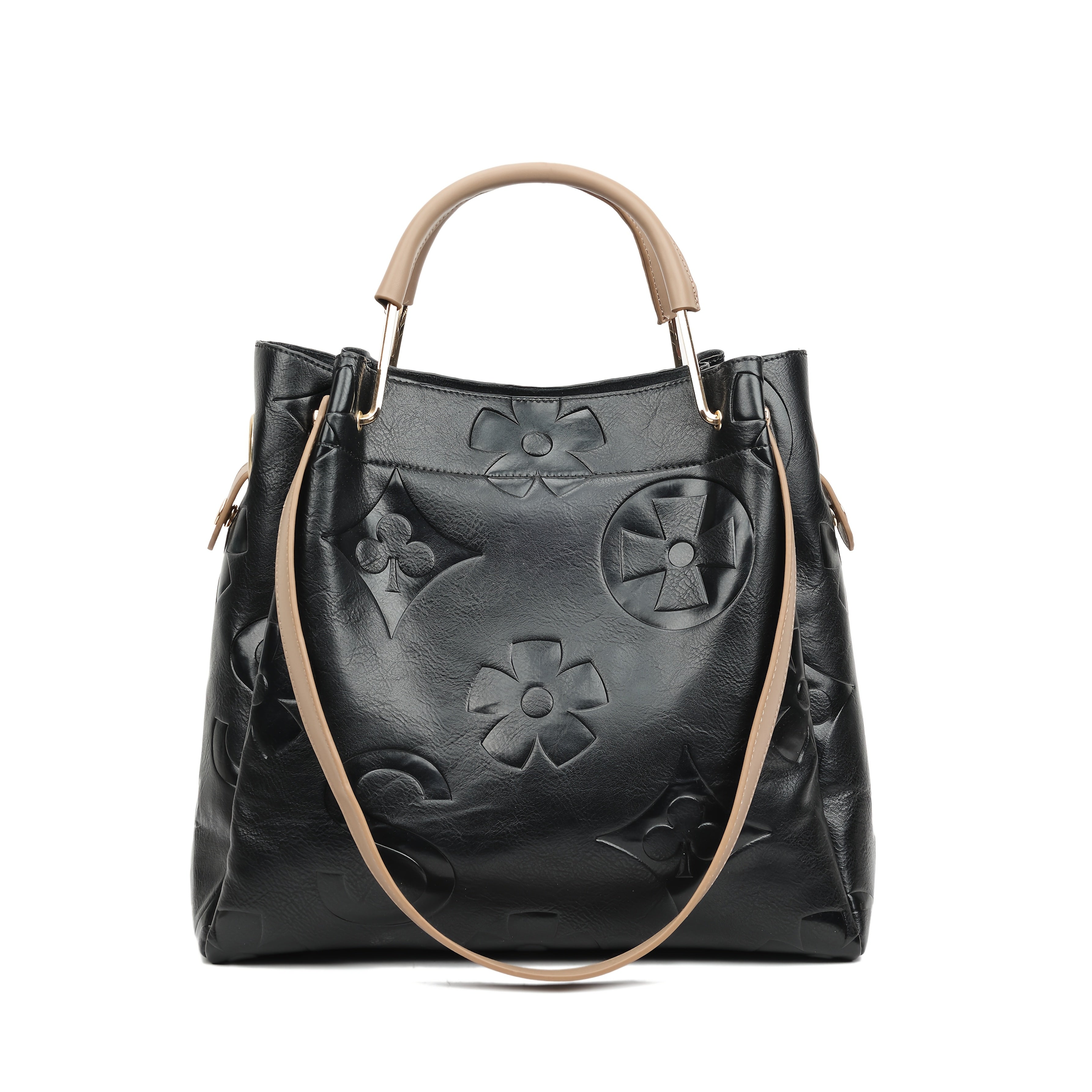 LUNA | FLORAL EMBOSSED HANDBAG SET Bennet & Stone London