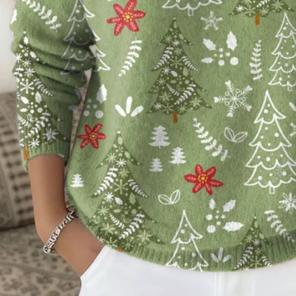 SAMANTHA | CHRISTMAS FLORAL TURTLENECK Bennet & Stone London