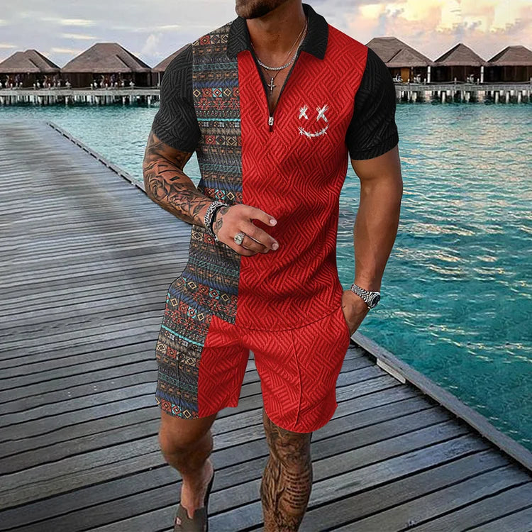 EMIL | TIME TRAVELER POLO SHIRT & SHORTS SET Bennet & Stone London