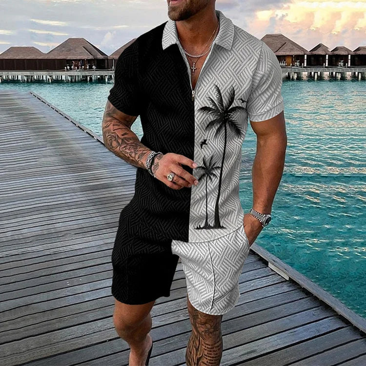 NICO | KOKOSPALMEN POLOSHIRT- & SHORTS-SET Bennet & Stone London
