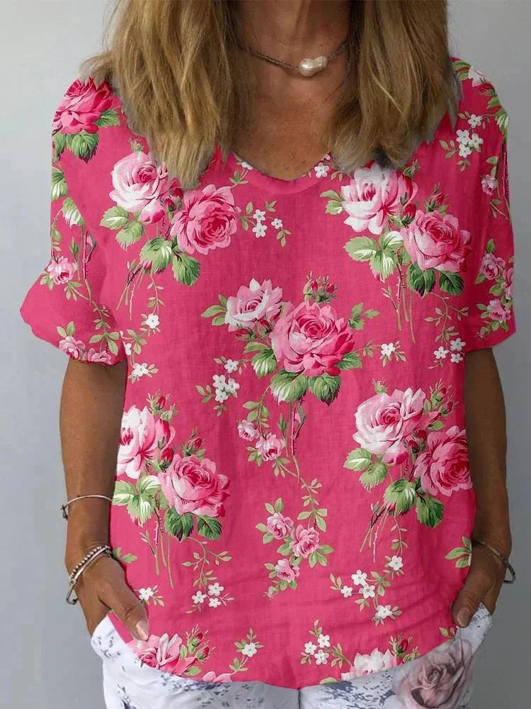 Lisa | Artistic Floral Shirt Bennet & Stone London