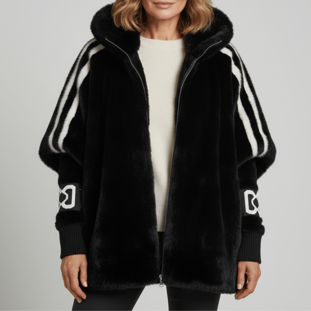MATILDA | HOODED FAUX FUR JACKET Bennet & Stone London
