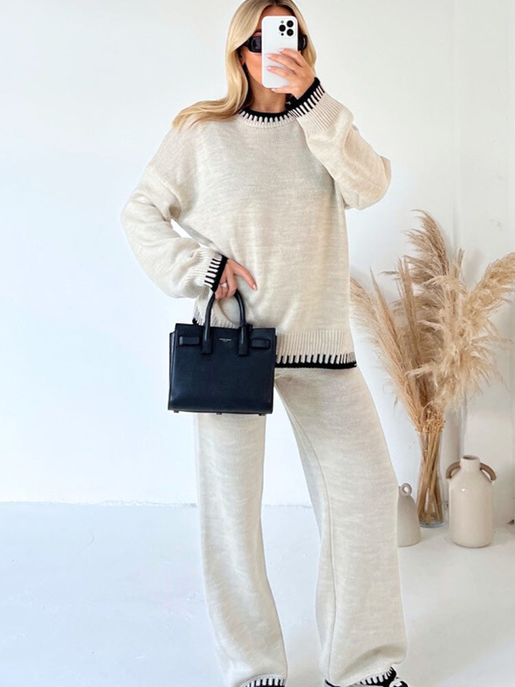 LILY | COZY CONTRAST KNIT CO-ORD Bennet & Stone London