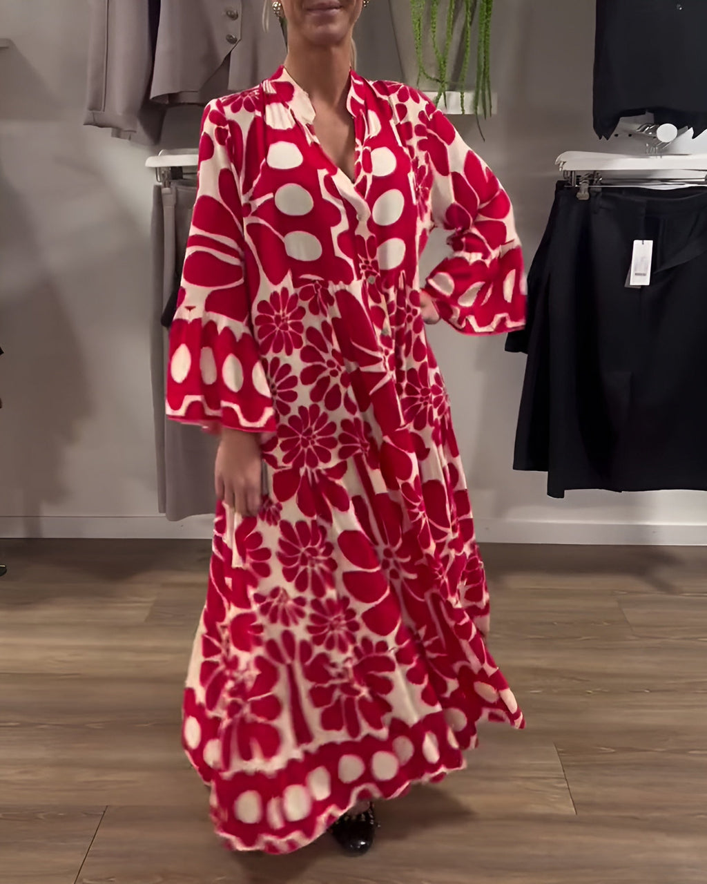 MARIELLE | ELEGANT MAXI DRESS WITH PRINT Bennet & Stone London