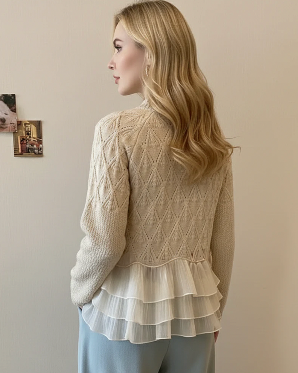 MIRIAM | RUFFLE HEM POINTELLE JUMPER Bennet & Stone London