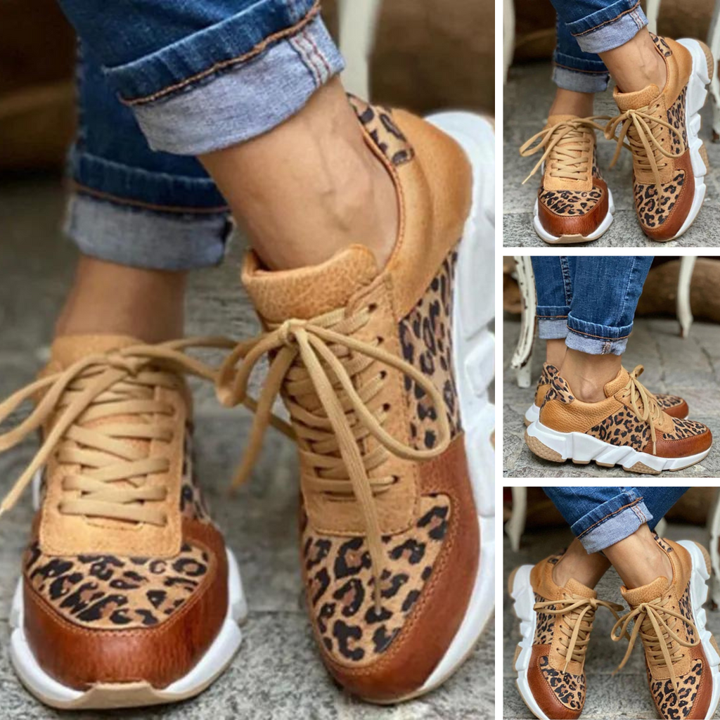 LEONA | LEOPARD PRINT SNEAKERS Bennet & Stone London