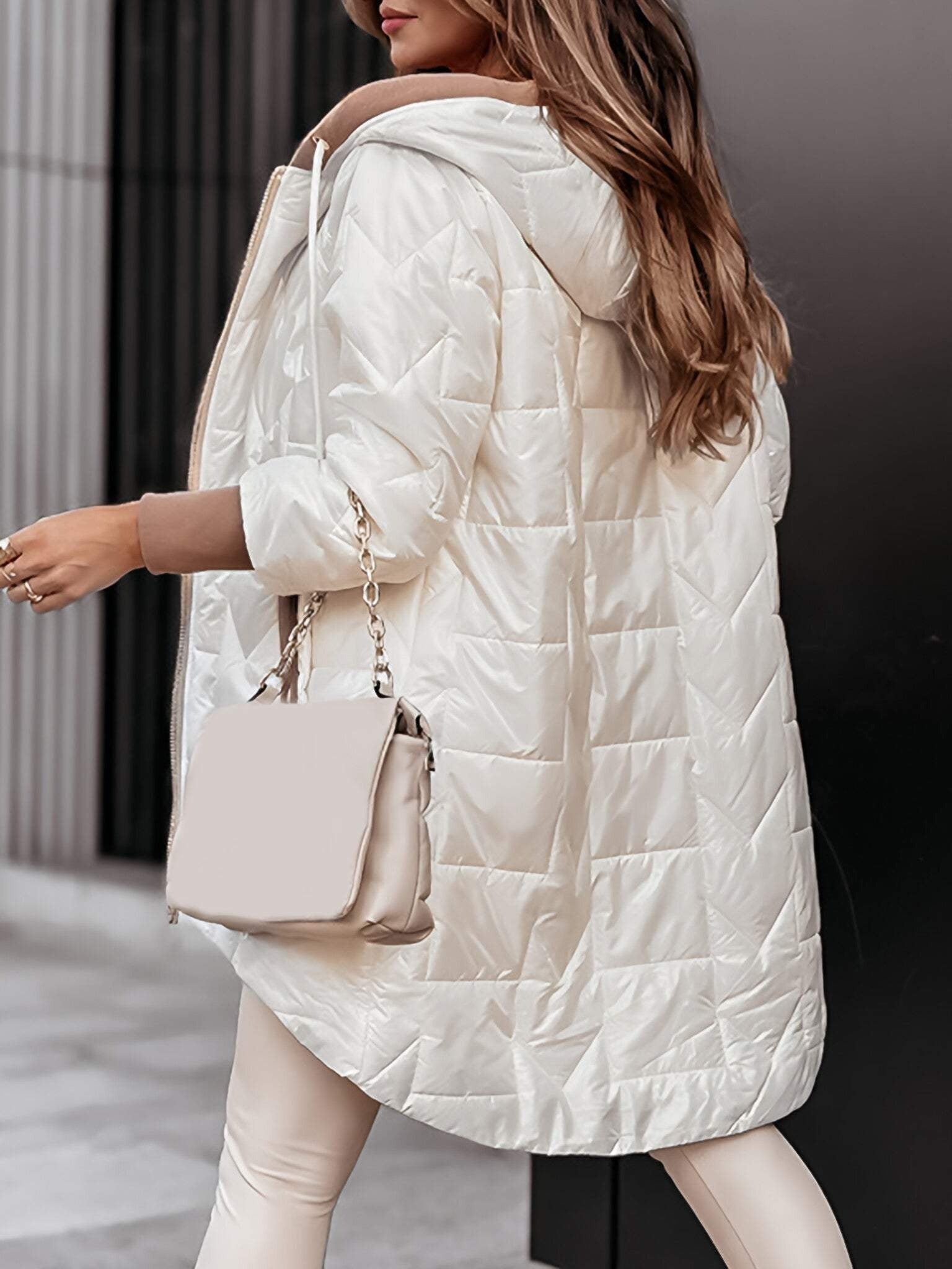 VICTORIA | QUILTED LONGLINE PUFFER COAT Bennet & Stone London