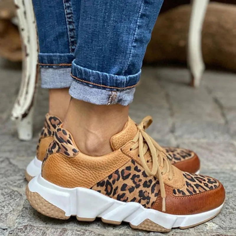 LEONA | LEOPARD PRINT SNEAKERS Bennet & Stone London