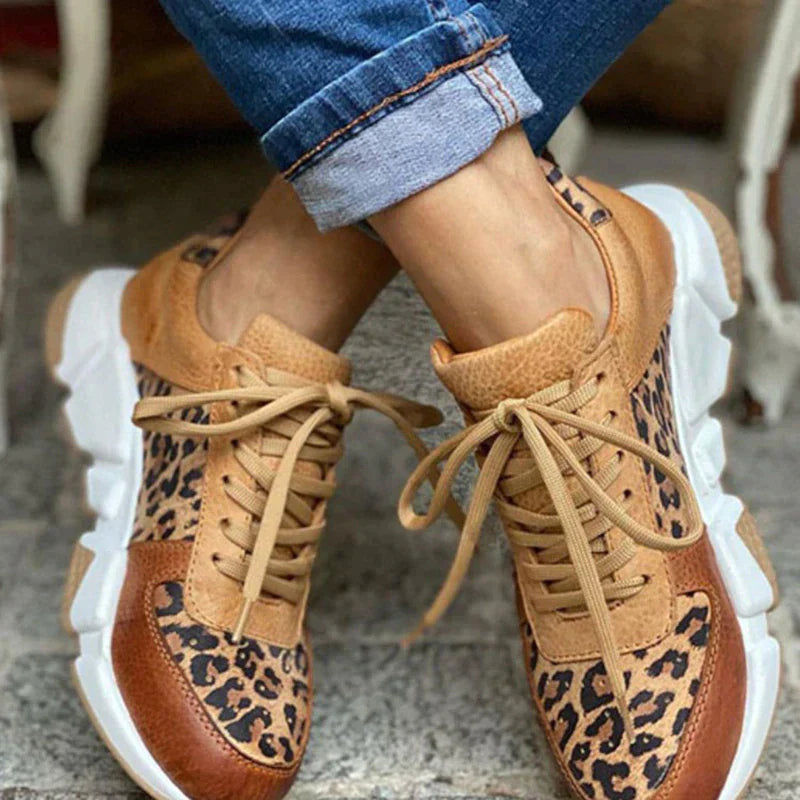 LEONA | LEOPARD PRINT SNEAKERS Bennet & Stone London