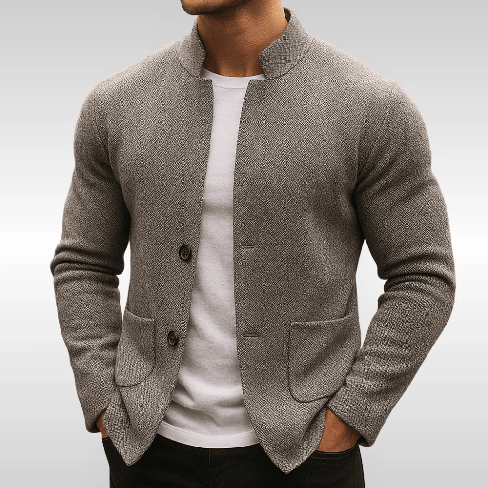 Leon – Strukturierte Strickjacke Bennet & Stone London