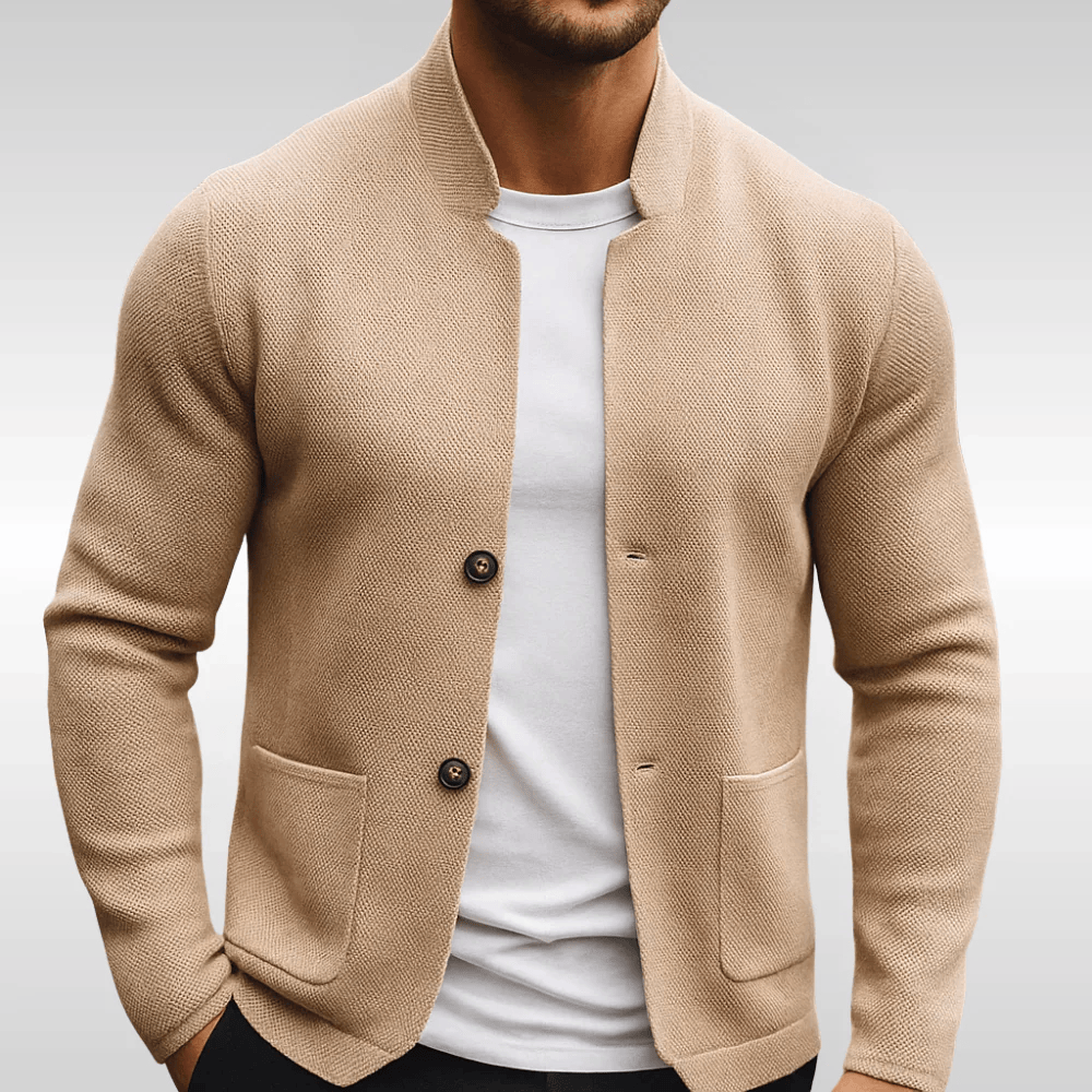 Leon – Strukturierte Strickjacke Bennet & Stone London