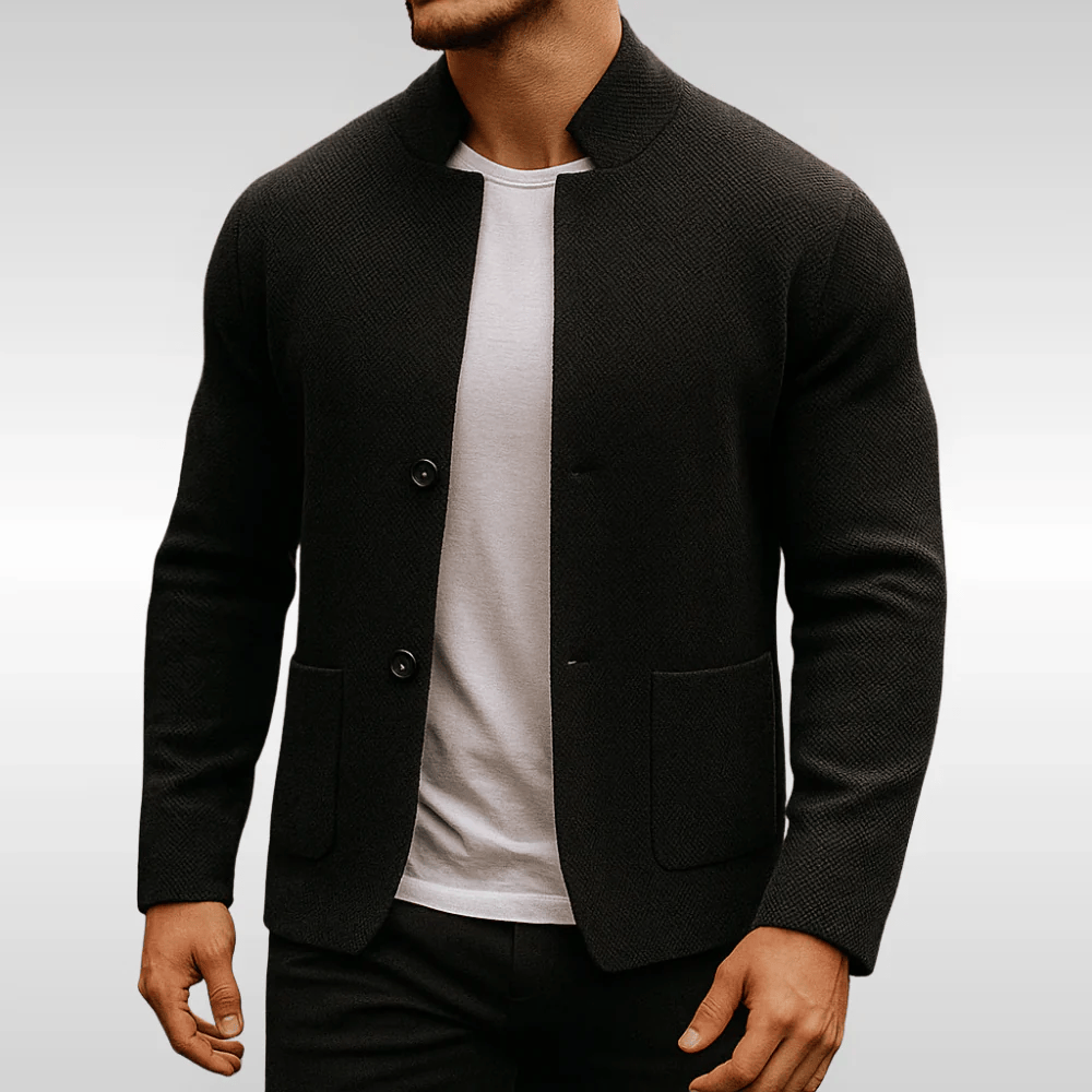 Leon – Strukturierte Strickjacke Bennet & Stone London