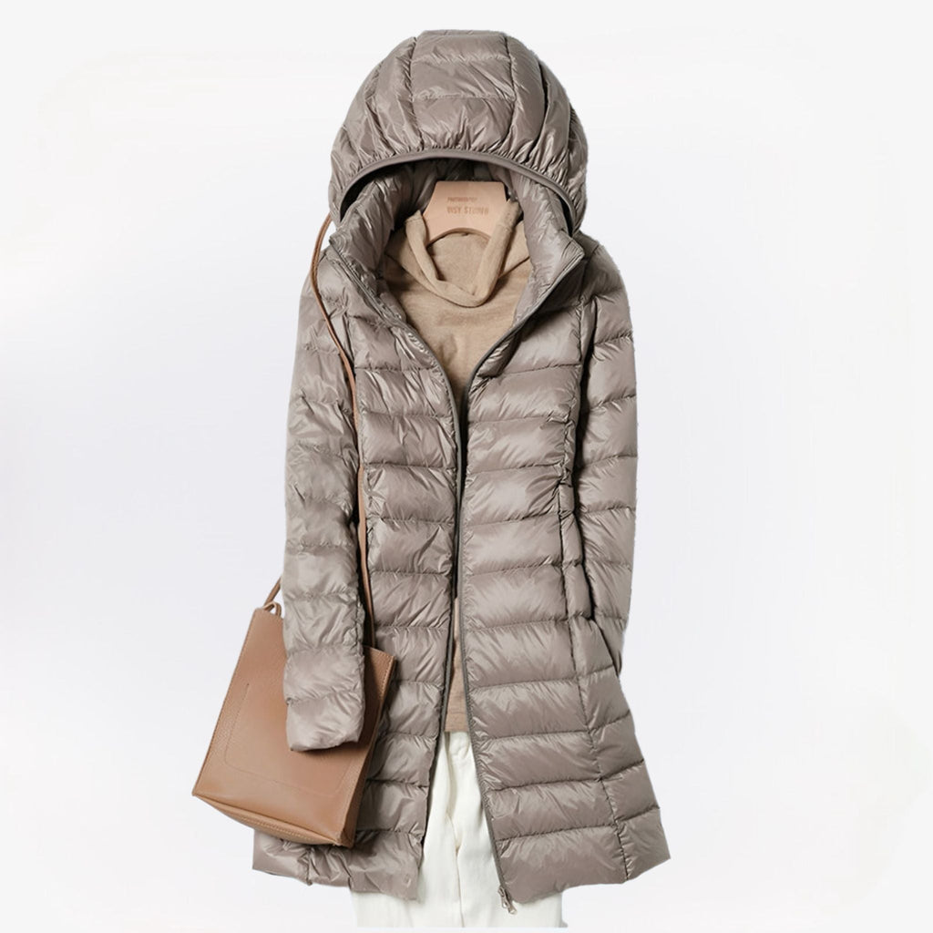 KAYLA | HOODED WINTER PUFFER COAT Bennet & Stone London
