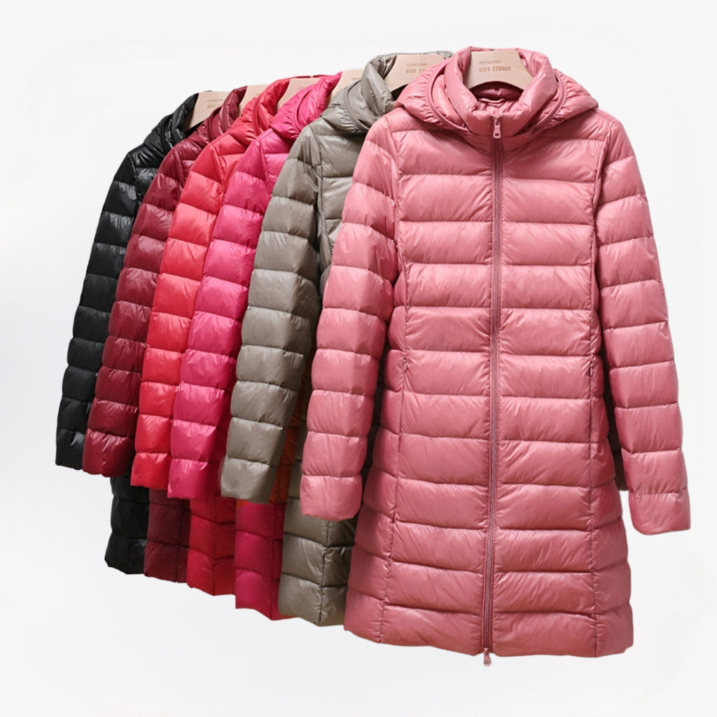KAYLA | HOODED WINTER PUFFER COAT Bennet & Stone London