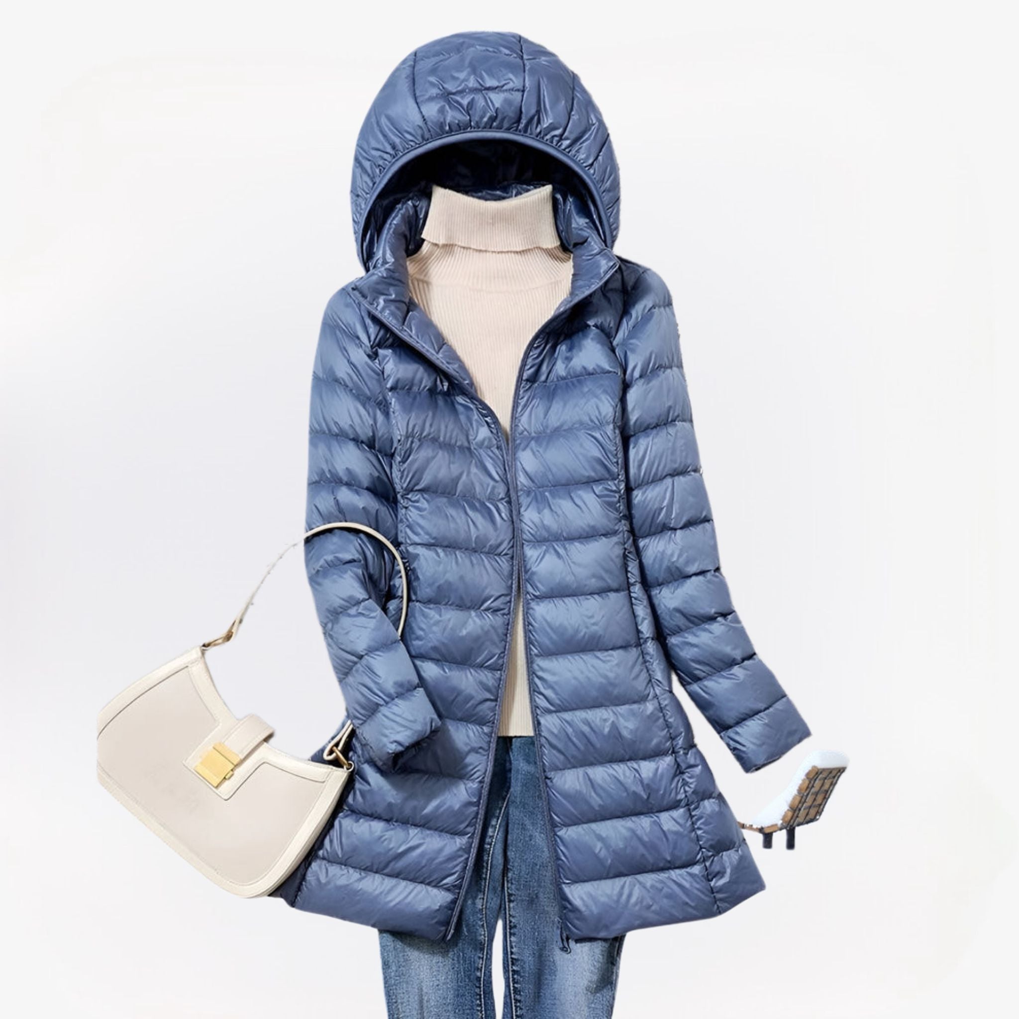 KAYLA | HOODED WINTER PUFFER COAT Bennet & Stone London