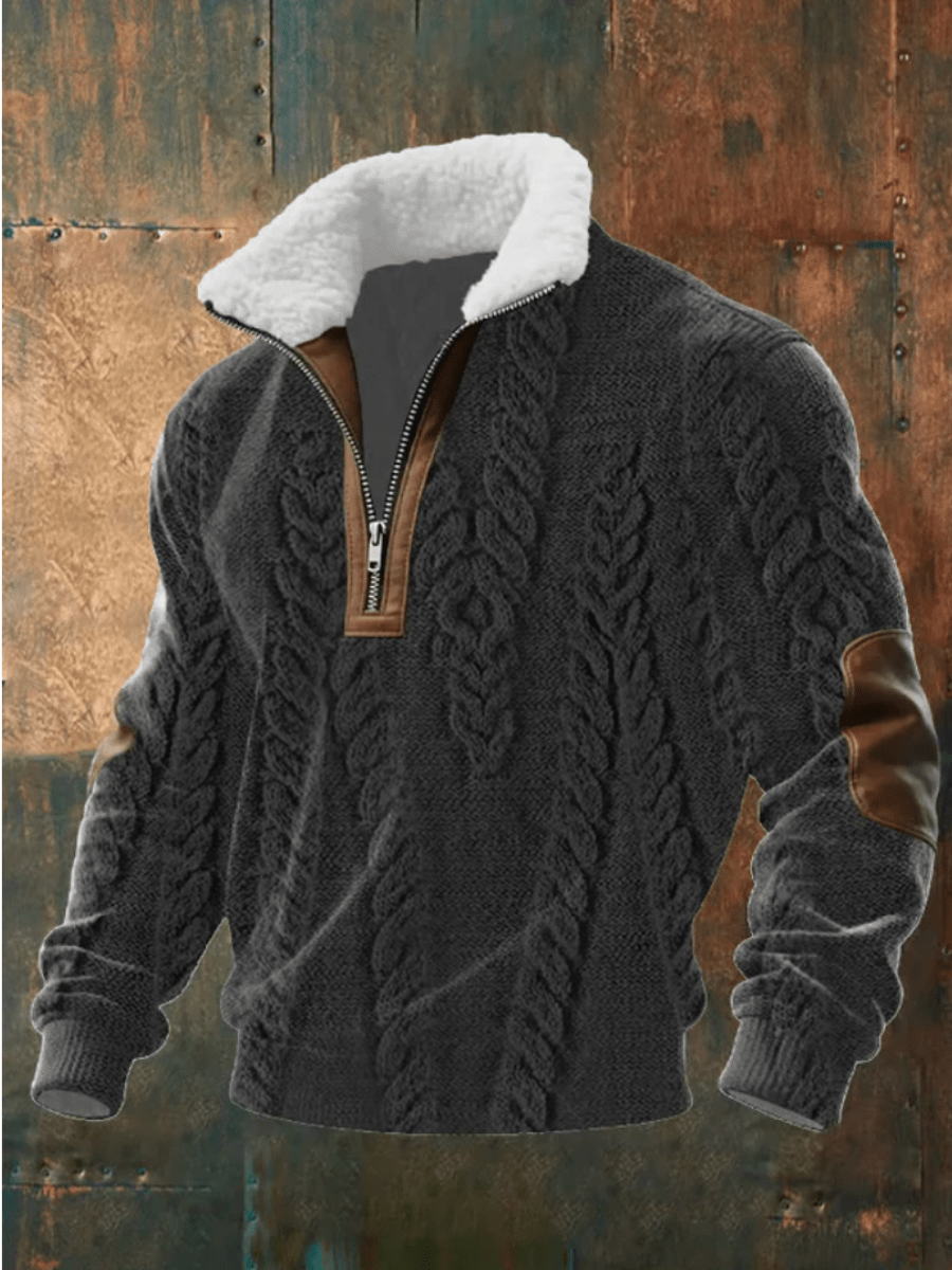 EDWARD | STYLISH FLEECE-COLLAR JUMPER Bennet & Stone London