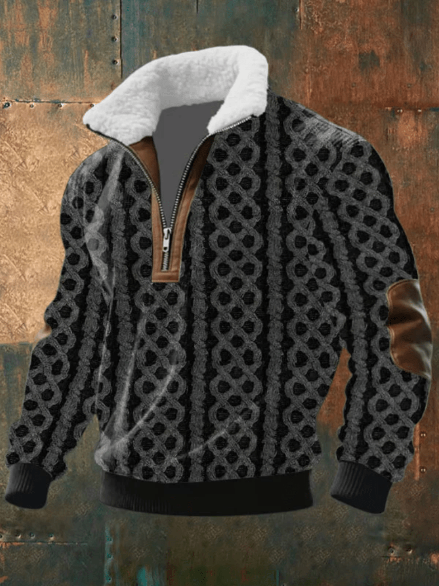 EDWARD | STYLISH FLEECE-COLLAR JUMPER Bennet & Stone London