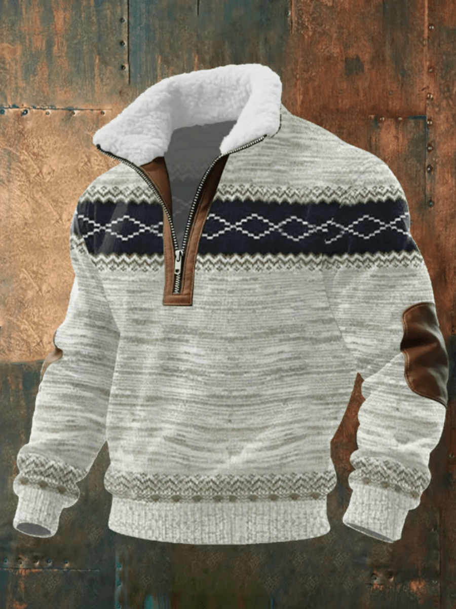 EDWARD | STYLISH FLEECE-COLLAR JUMPER Bennet & Stone London