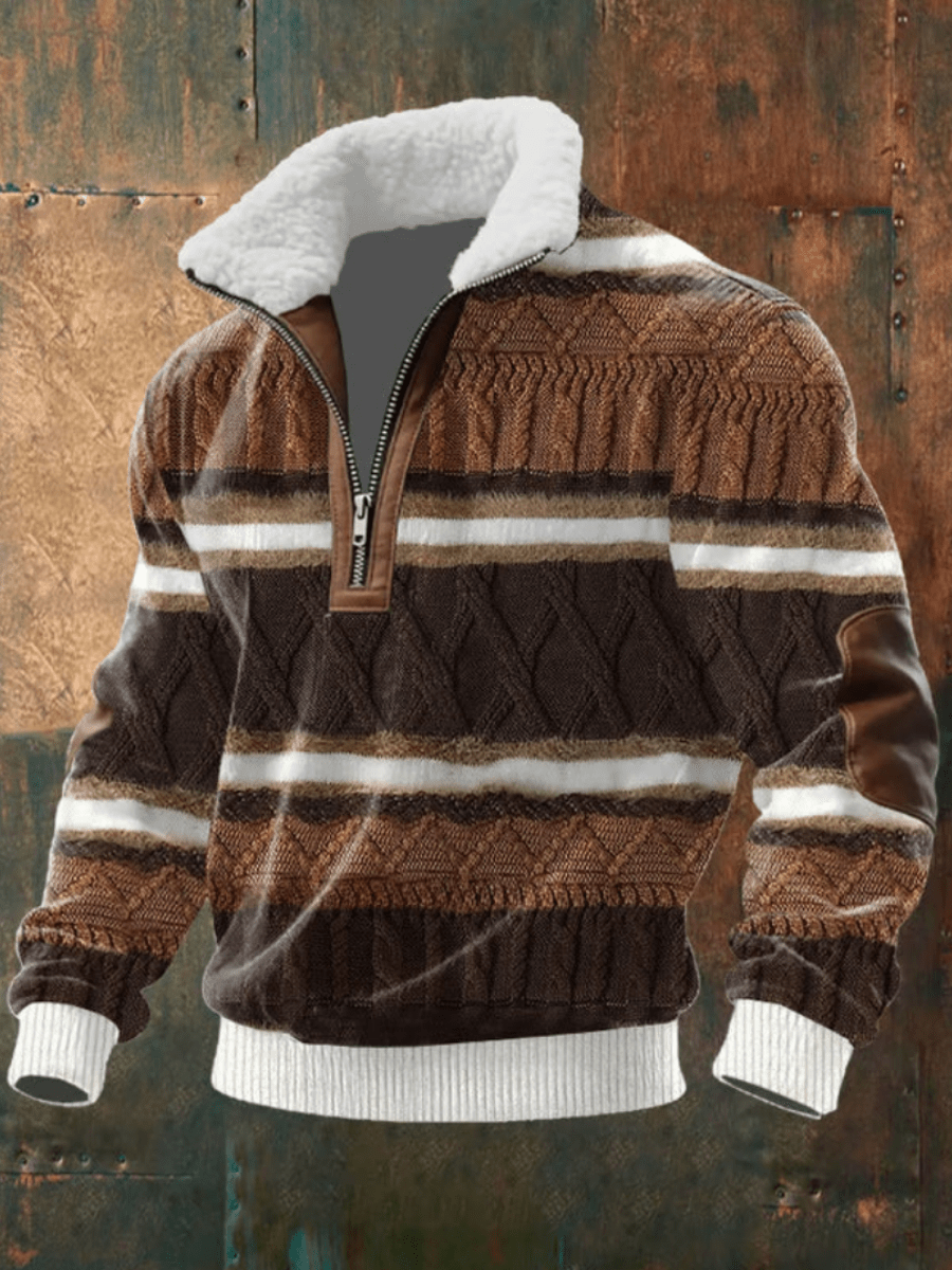 EDWARD | STYLISH FLEECE-COLLAR JUMPER Bennet & Stone London