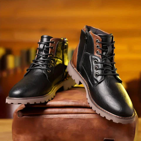 SIMON | DURABLE LACE-UP BOOTS Bennet & Stone London