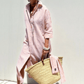 CLAUDIA | ELEGANT STRIPED SHIRT DRESS Bennet & Stone London