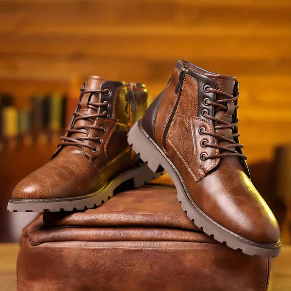 SIMON | DURABLE LACE-UP BOOTS Bennet & Stone London