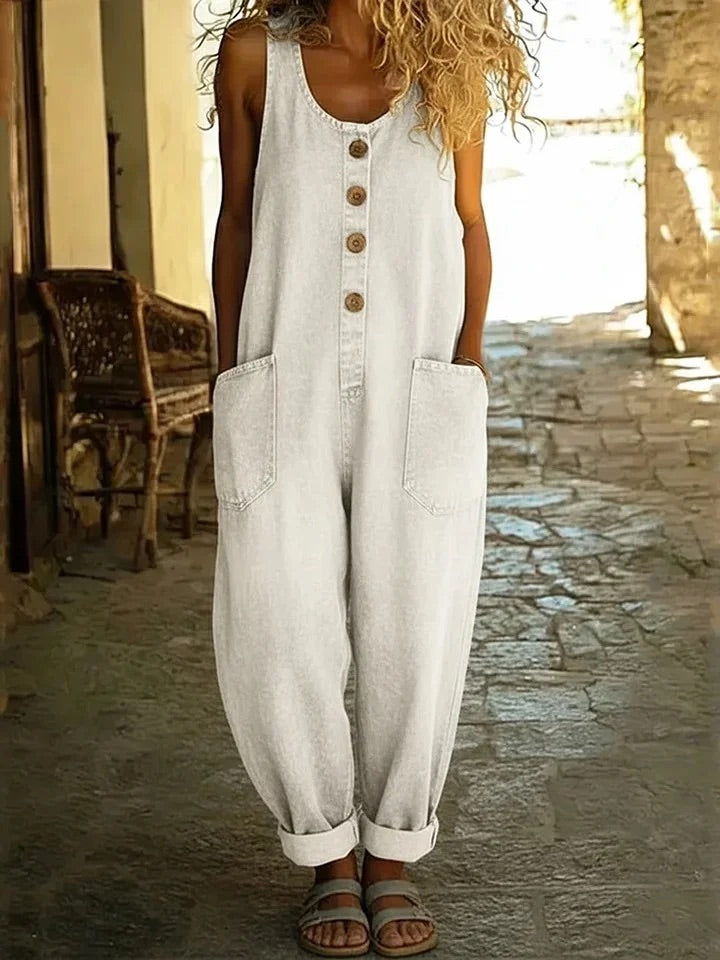 Meadow | Vintagetvättade Denimhängselbyxor Bennet & Stone London