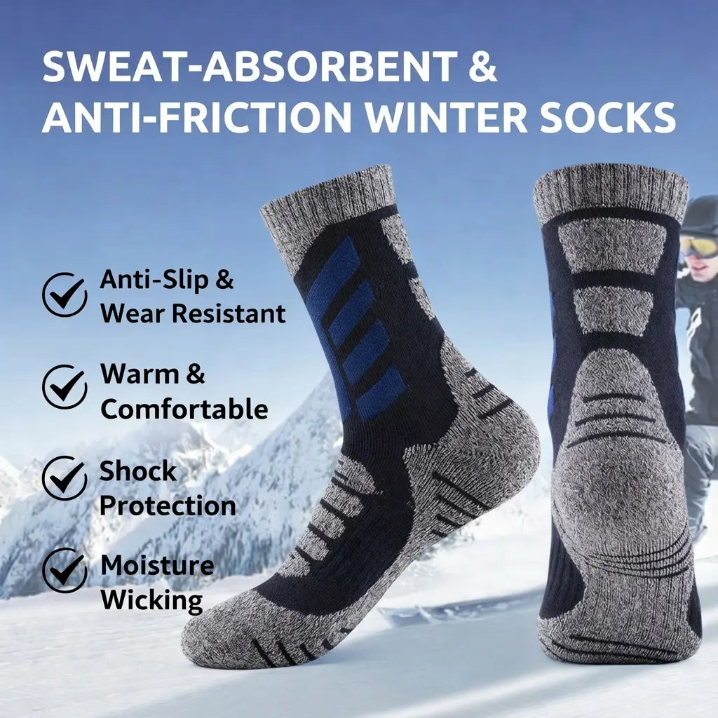 SWEAT-ABSORBENT & ANTI-FRICTION WINTER SOCKS Bennet & Stone London